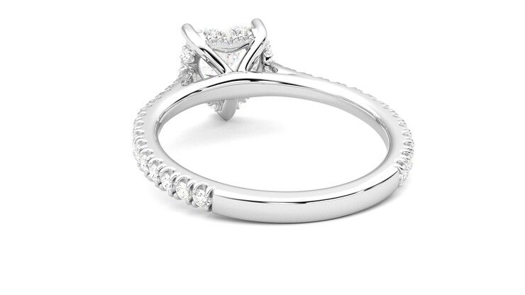 Taylor & Hart Hope Heart Engagement Ring 360 degree image 16