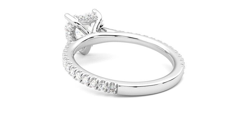 Taylor & Hart Hope Heart Engagement Ring 360 degree image 17