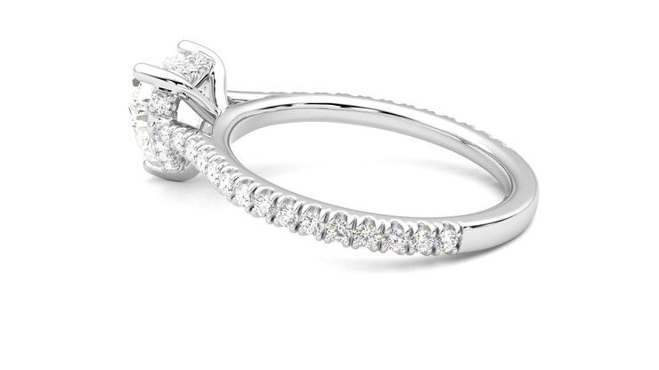 Taylor & Hart Hope Heart Engagement Ring 360 degree image 19