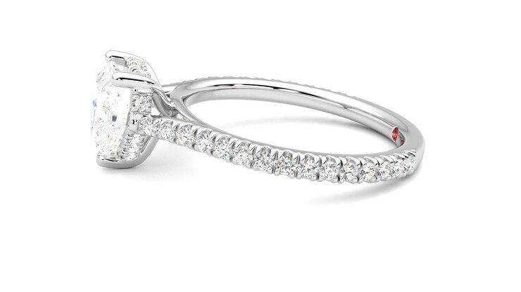 Taylor & Hart Hope Heart Engagement Ring 360 degree image 21