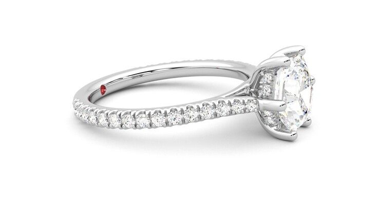 Taylor & Hart Hope Hexagonal Engagement Ring 360 degree image 8