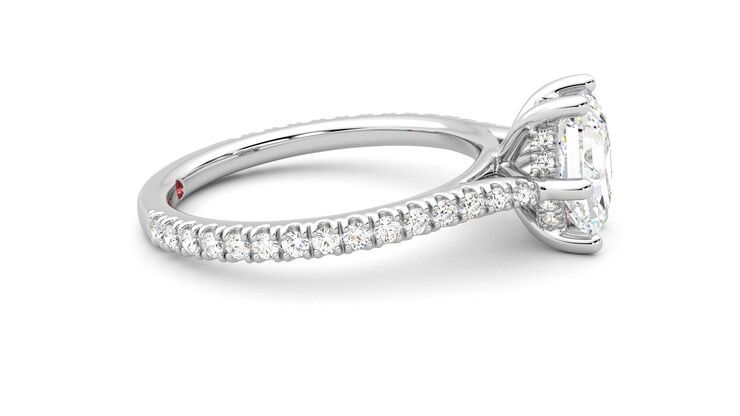 Taylor & Hart Hope Hexagonal Engagement Ring 360 degree image 9