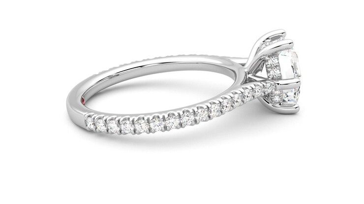 Taylor & Hart Hope Hexagonal Engagement Ring 360 degree image 10