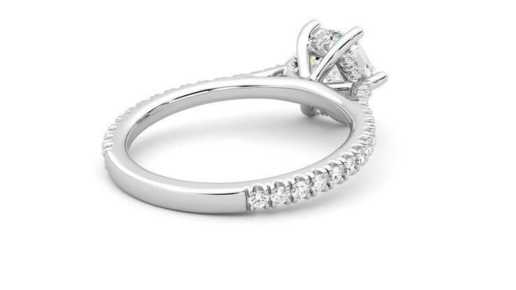 Taylor & Hart Hope Hexagonal Engagement Ring 360 degree image 13