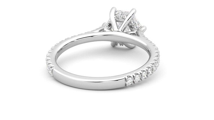 Taylor & Hart Hope Hexagonal Engagement Ring 360 degree image 14