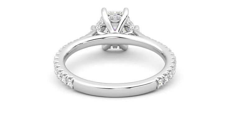 Taylor & Hart Hope Hexagonal Engagement Ring 360 degree image 15