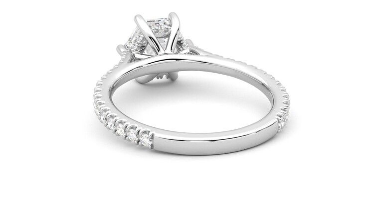 Taylor & Hart Hope Hexagonal Engagement Ring 360 degree image 16