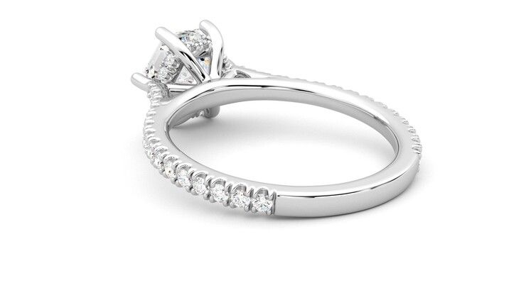 Taylor & Hart Hope Hexagonal Engagement Ring 360 degree image 17