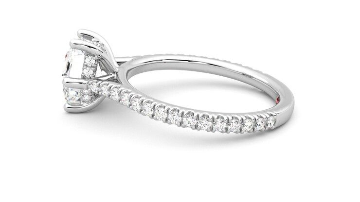 Taylor & Hart Hope Hexagonal Engagement Ring 360 degree image 20