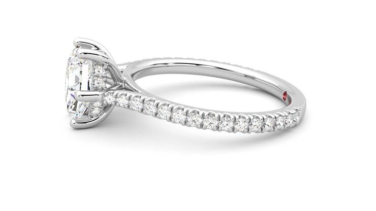 Taylor & Hart Hope Hexagonal Engagement Ring 360 degree image 21