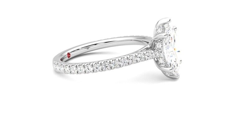 Taylor & Hart Hope Marquise Engagement Ring 360 degree image 8