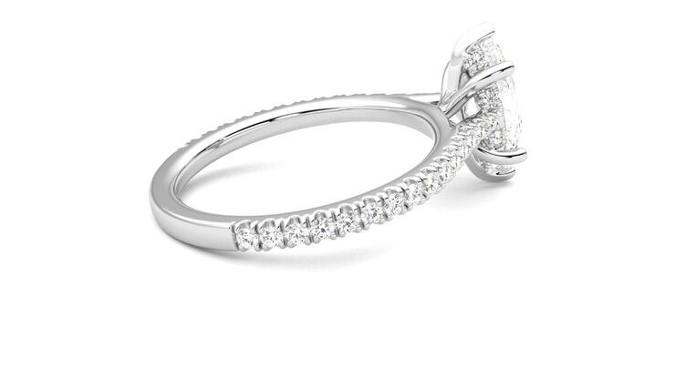 Taylor & Hart Hope Marquise Engagement Ring 360 degree image 11