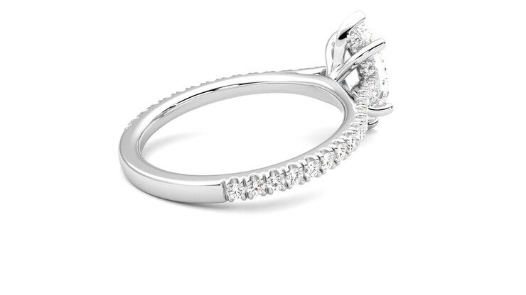 Taylor & Hart Hope Marquise Engagement Ring 360 degree image 12