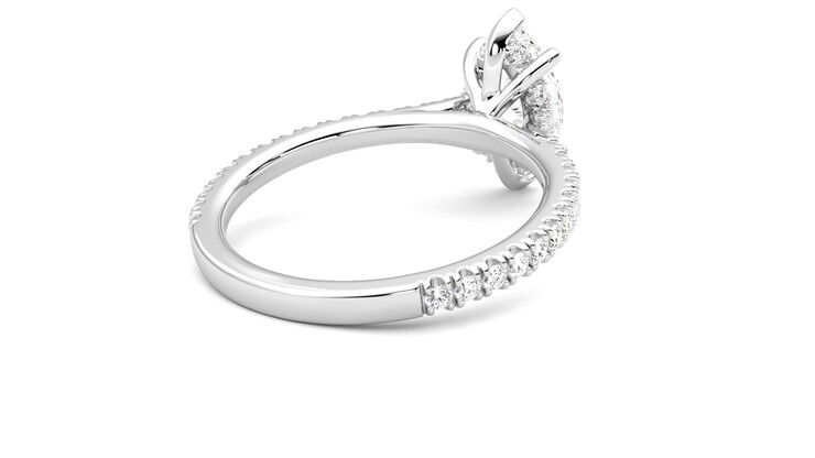 Taylor & Hart Hope Marquise Engagement Ring 360 degree image 13
