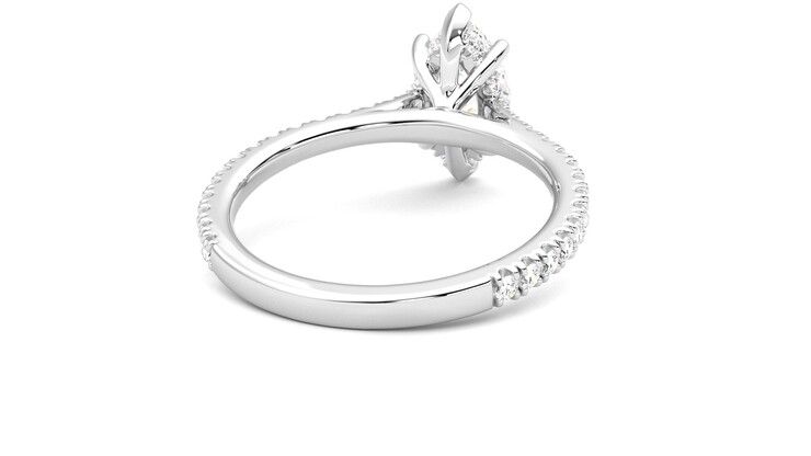 Taylor & Hart Hope Marquise Engagement Ring 360 degree image 14