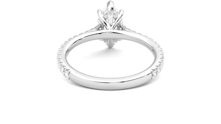 Taylor & Hart Hope Marquise Engagement Ring 360 degree image 15