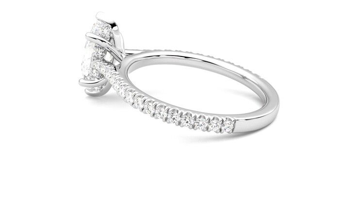 Taylor & Hart Hope Marquise Engagement Ring 360 degree image 19