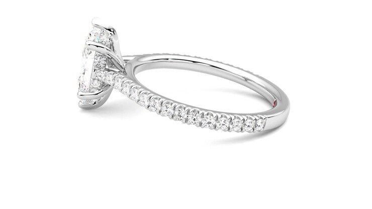 Taylor & Hart Hope Marquise Engagement Ring 360 degree image 20