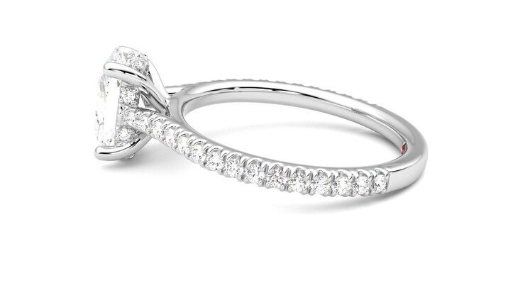 Taylor & Hart Hope Oval Engagement Ring 360 degree image 20
