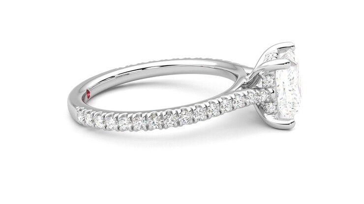 Taylor & Hart Hope Princess Engagement Ring 360 degree image 9