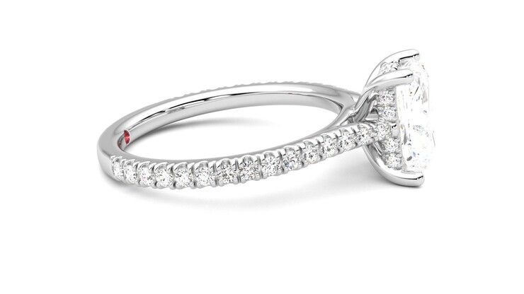 Taylor & Hart Hope Radiant Engagement Ring 360 degree image 9