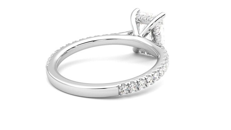 Taylor & Hart Hope Radiant Engagement Ring 360 degree image 13