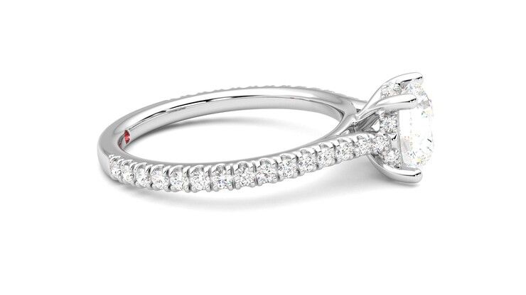 Taylor & Hart Hope Round Engagement Ring 360 degree image 9