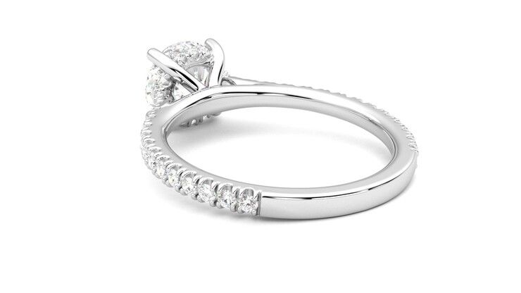 Taylor & Hart Hope Round Engagement Ring 360 degree image 17