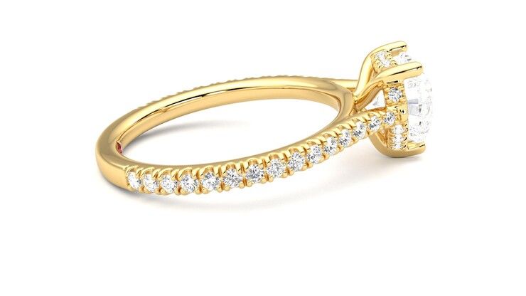 Taylor & Hart Hope Heart Engagement Ring 360 degree image 10