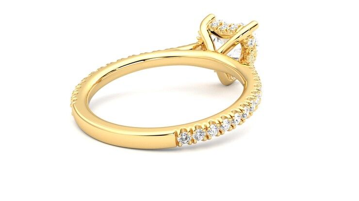Taylor & Hart Hope Heart Engagement Ring 360 degree image 13