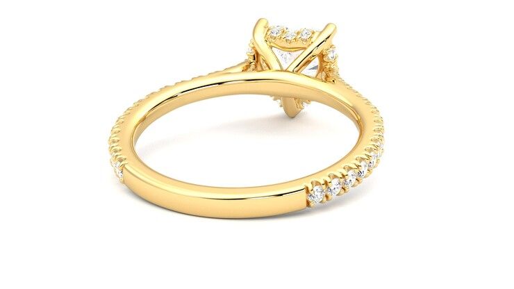 Taylor & Hart Hope Heart Engagement Ring 360 degree image 14