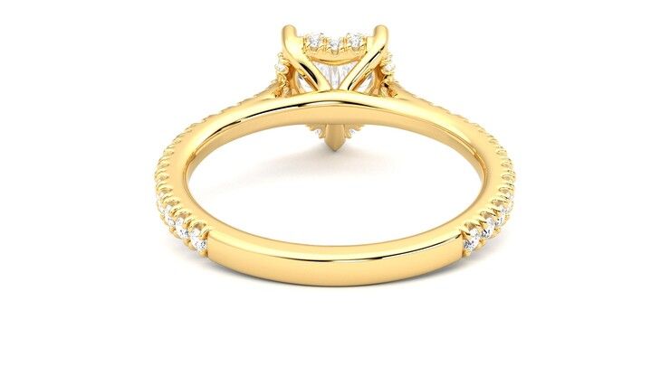 Taylor & Hart Hope Heart Engagement Ring 360 degree image 15