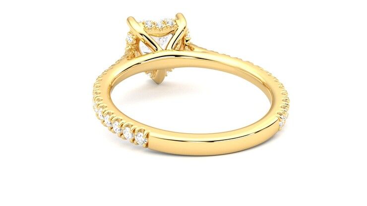 Taylor & Hart Hope Heart Engagement Ring 360 degree image 16