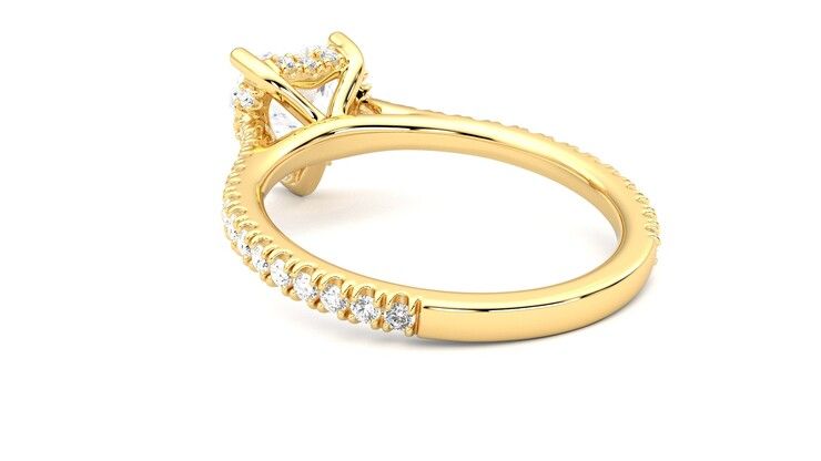Taylor & Hart Hope Heart Engagement Ring 360 degree image 17