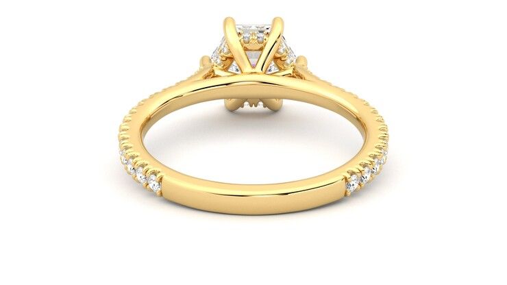 Taylor & Hart Hope Hexagonal Engagement Ring 360 degree image 15