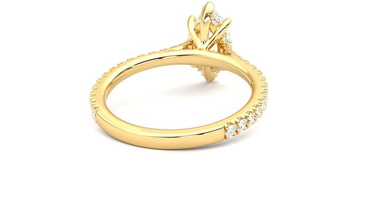 Taylor & Hart Hope Marquise Engagement Ring 360 degree image 14