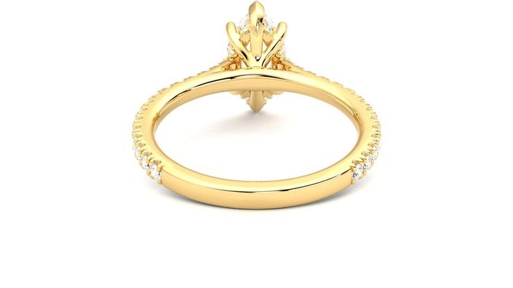 Taylor & Hart Hope Marquise Engagement Ring 360 degree image 15