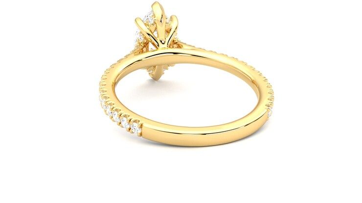 Taylor & Hart Hope Marquise Engagement Ring 360 degree image 16