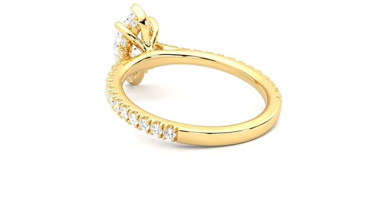 Taylor & Hart Hope Marquise Engagement Ring 360 degree image 17