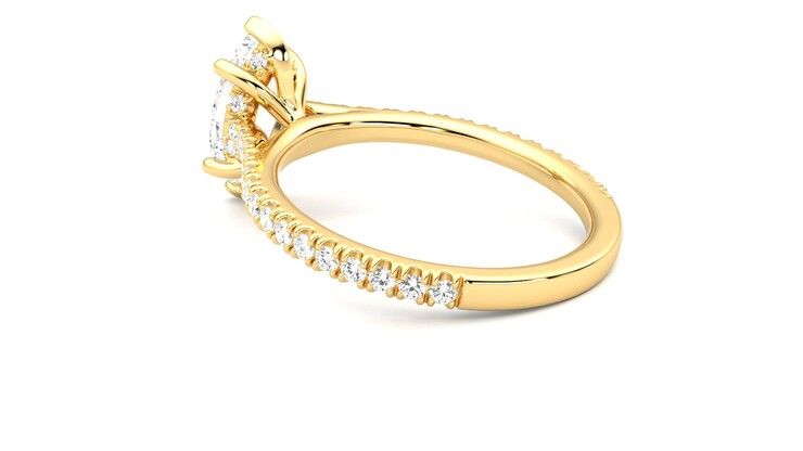 Taylor & Hart Hope Marquise Engagement Ring 360 degree image 18
