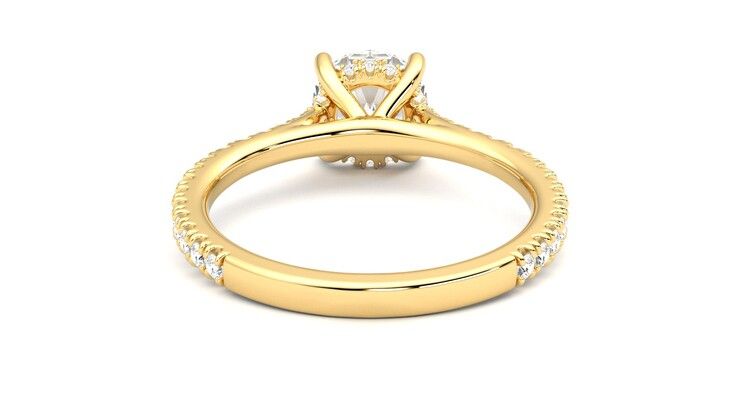 Taylor & Hart Hope Round Engagement Ring 360 degree image 15