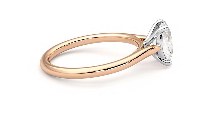 Taylor & Hart Hope Oval Engagement Ring 360 degree image 9