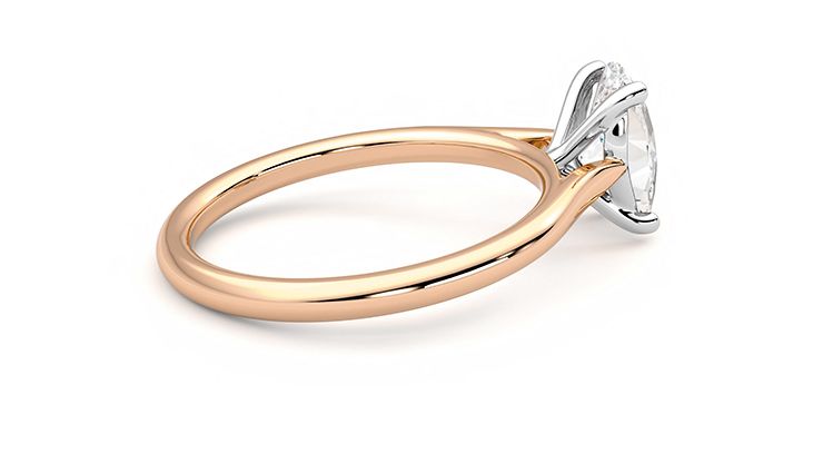 Taylor & Hart Hope Oval Engagement Ring 360 degree image 10