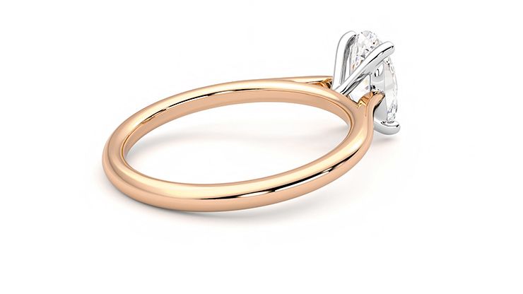 Taylor & Hart Hope Oval Engagement Ring 360 degree image 11