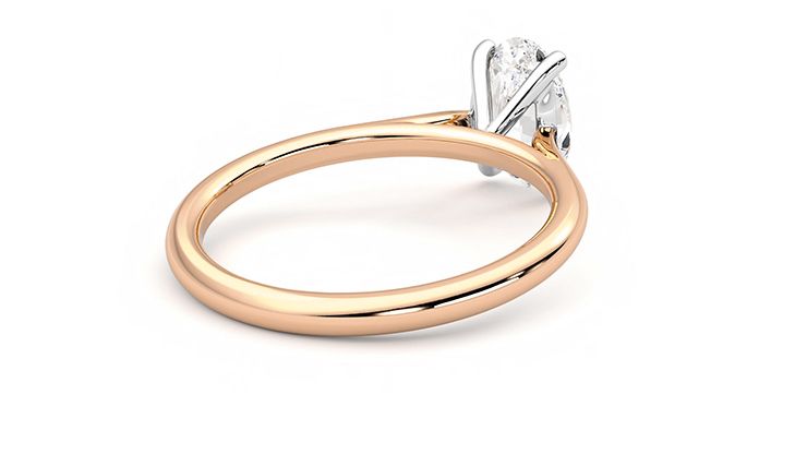 Taylor & Hart Hope Oval Engagement Ring 360 degree image 12