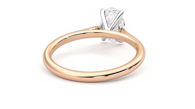 Taylor & Hart Hope Oval Engagement Ring 360 degree image 13