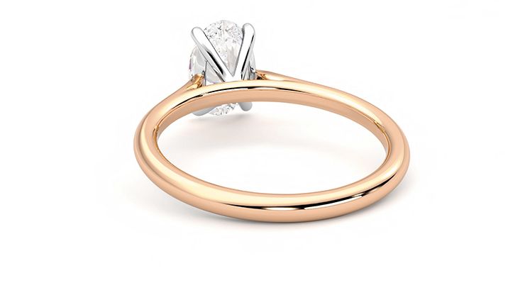 Taylor & Hart Hope Oval Engagement Ring 360 degree image 15