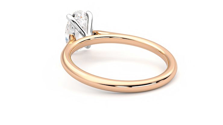 Taylor & Hart Hope Oval Engagement Ring 360 degree image 16