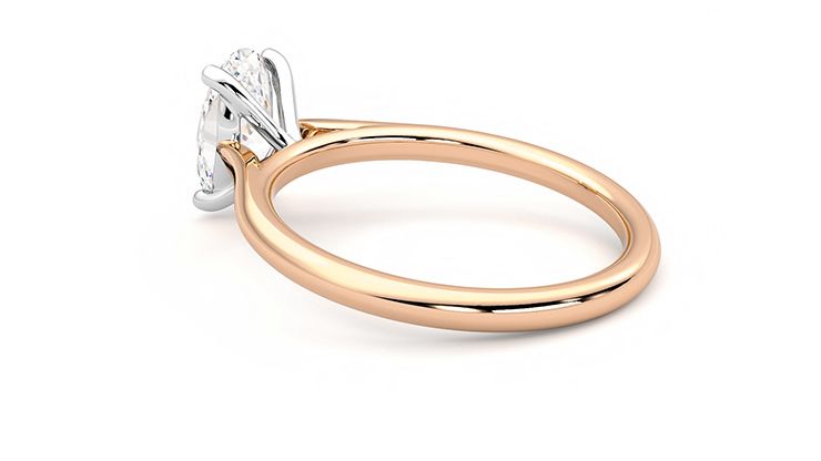 Taylor & Hart Hope Oval Engagement Ring 360 degree image 17
