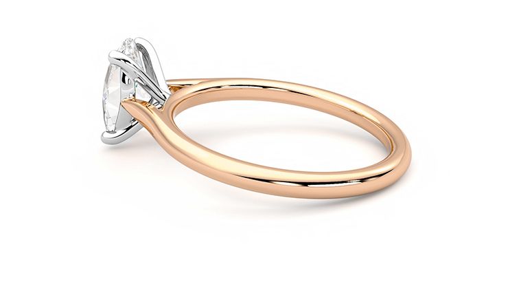 Taylor & Hart Hope Oval Engagement Ring 360 degree image 18